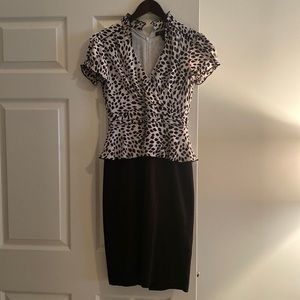 Beautiful like new peplum dress from White House Black Market